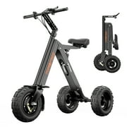 Tomofree Electric Scooter 36V 400W Motor, Compact Foldable Mobility Scooter, Max 15 MPH, 10'' Pneumatic Off Road Tires K7PRO Black