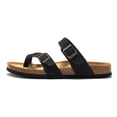 thumbnail image 1 of Sandals Cork Footbed Adjustable Buckle Casual Flip Flops for Women Girls, 1 of 14