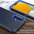 thumbnail image 5 of TASHHAR Samsung Galaxy A04S Case/A13 5G Case with Belt Clip Holster Military Grade Heavy Duty Protection 3 in 1 Shockproof Armor Rugged Durable for Galaxy A04S/A13 5G Phone - Dark Blue+Blue, 5 of 10
