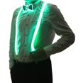 thumbnail image 3 of Combinación de pajaritas LED Brejkdo con tirantes, luz verde, 3 of 4