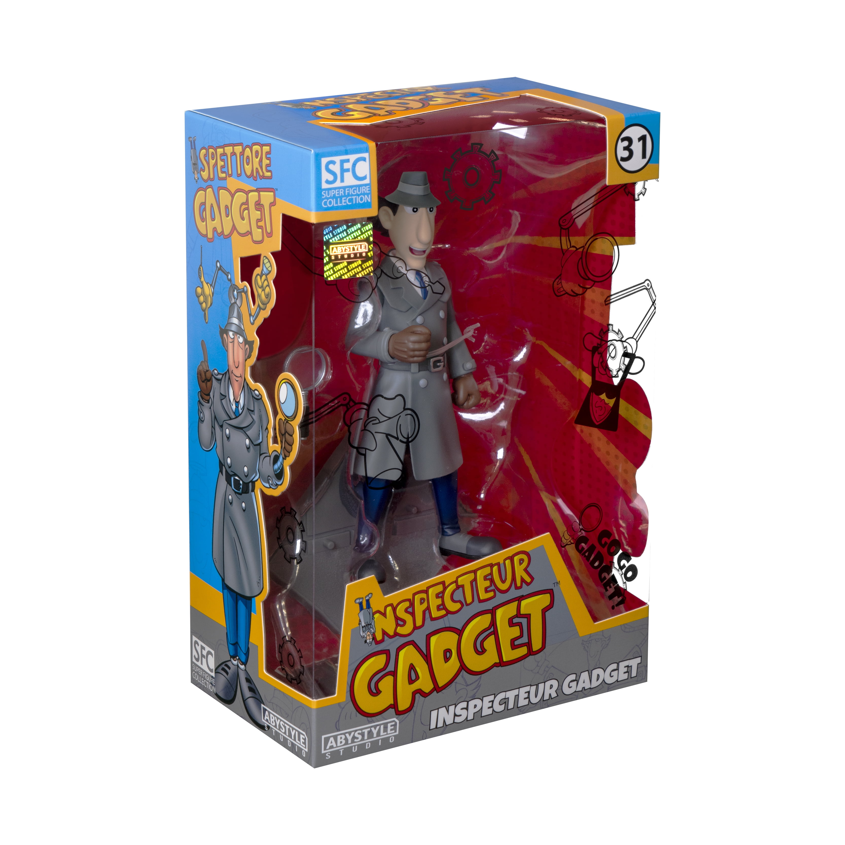 ABYstyle Studio Inspector Gadget SFC PVC Collectible Figure – 6.7" Tall Anime-Style Statue, Home or Office Decor, Gift for Fans