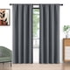 thumbnail image 1 of Cortinas Blackout Grises 52x96 Pulgadas, Juego de 2 Cortinas con Bolsillo para Barra, Aisladas Térmicamente, Decoración Sólida para el Hogar, Cortinas para Sala de Estar y Recámara, Privacidad Asegur, 1 of 7