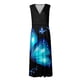 thumbnail image 3 of WILLBEST Vestidos Casuales de Verano para Mujer, Sexy, con Escote En V Profundo, Formal, sin Mangas, Vestido Largo con Cremallera Degradada, Vestidos de Vuelo Mediana​​, 3 of 3