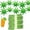 D, variant on Drink Decoration Set 50 Pieces, Cocktail Umbrella Picks with Straws, Pineapple Shape Tiki Party Supplies for Luau Summer