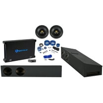 2 Rockville 8" 2000w Underseat Subwoofers Amp For 2009-2020 Ford F150 Super Crew