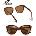thumbnail image 3 of FEISEDY Cateye Sunglasses Women Vintage Cat Eye Female Ladies Sun Glasses B2498, 3 of 16