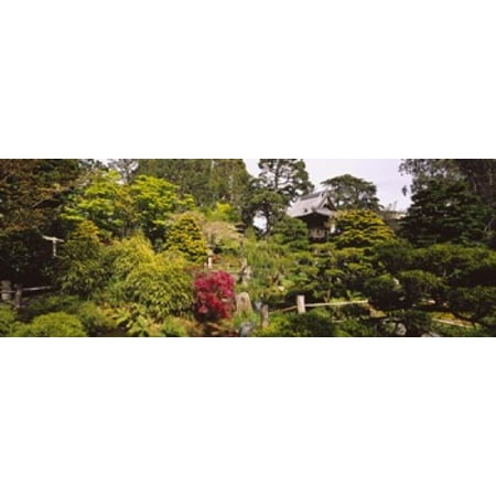 Tea Garden Golden Gate Park - Cottage in a park Japanese Tea Garden Golden Gate Park San Francisco California USA Poster Print