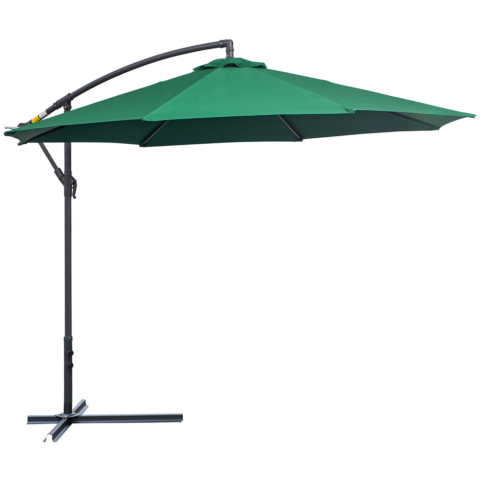 Tomshoo 10ft Patio Offset Umbrella Cantilever Hanging Tilt Umbrella