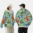 thumbnail image 6 of Gaeub Retro Seamless Flying Butterflies Men's and Women's UPF 50+ Long-Sleeved Sun Protection Clothing, Fishing Shirt Long Sleeve Zip - X-Large, 6 of 9