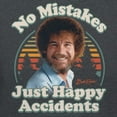thumbnail image 3 of Teelocity Bob Ross No Mistakes Just Happy Accidents Retro Graphic T-Shirt, 3 of 4