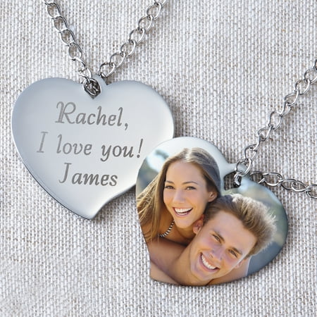 Personalized Heart Photo Pendant
