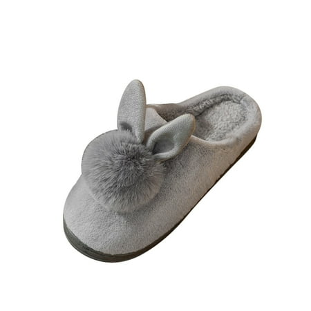 

Women s Solid Colorh Home Warm Cotton slippers