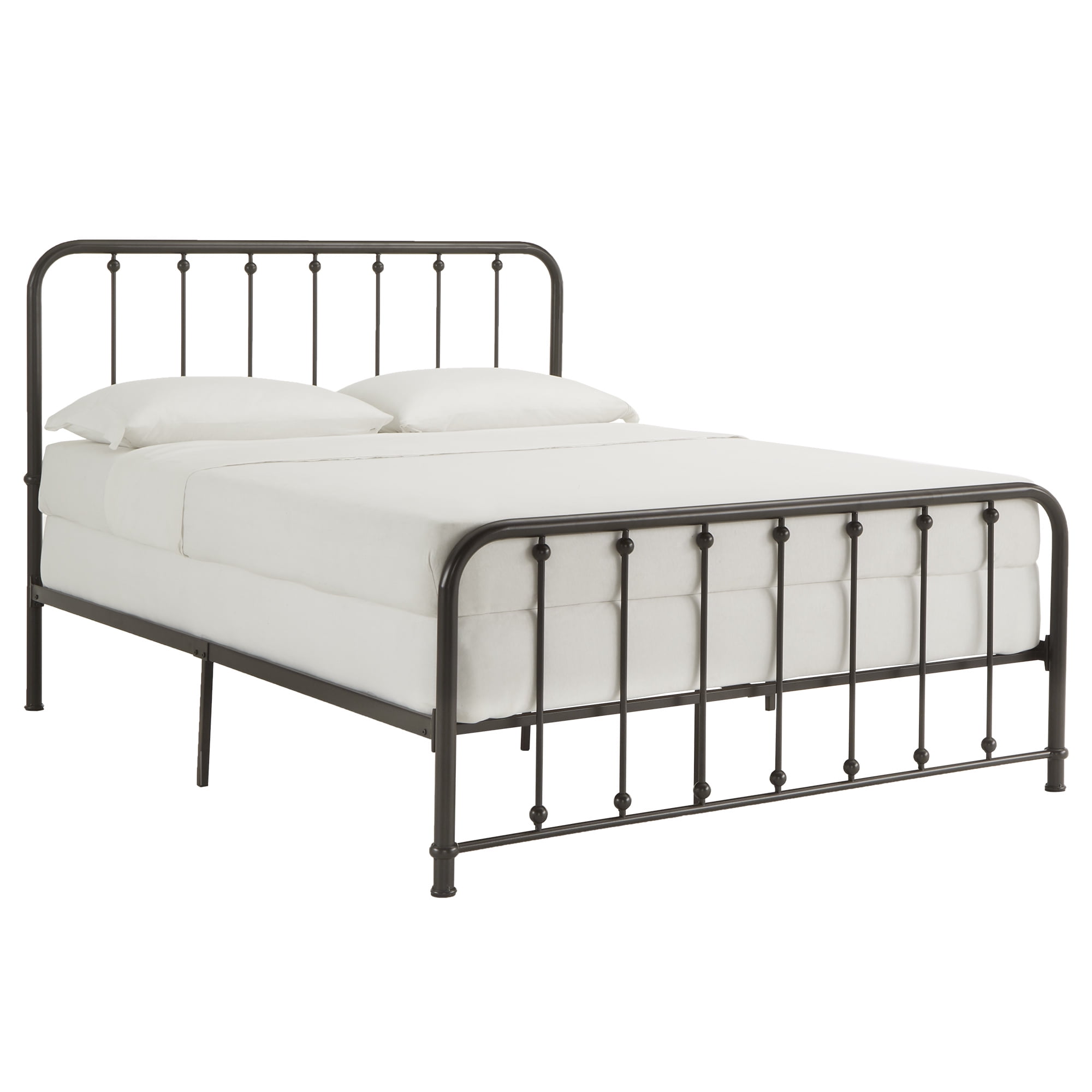 Weston Home Montgomery Spindle Metal Platform Full Bed, Antique Dark Bronze