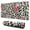 Pioneer Flower Floral-3, variant on Long Mouse Pads for Desk,Pioneer Flower Floral Print Pattern Desk Mats on Top Of Desks, Desk Mouse Pad Extra Large with 3mm Non-Slip Base and Stitched Edge for Gaming,Office,Work,Home 31.5"x11.8"