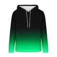 thumbnail image 5 of COSFO Men Hoodies Athletic Gradient Flannel Big and Tall Hooded Sweatshirts Drawstring Loose Fit with Pocket Long Sleeve Pullover Mens Shirts, 5 of 5