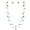 black, variant on 2 Layer Illusion Wire Beaded long Collar Statement Necklace with Earrings Long Necklace for Women (N0098-Black+er)