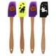 thumbnail image 3 of ColoMX Juego de 4 espátulas de silicona para Halloween, espátulas de silicona antiadherentes para hornear con mango de madera para cocinar y hornear, utensilios de cocina, espátula de crema, 3 of 8