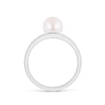 thumbnail image 2 of ANGARA Japanese Akoya Cultured Pearl Triple Split Shank Ring in 14K White Gold for Women | June Birthstone, Birthday, Anniversary, Jewelry Gift for Women | Pearl Ring, 2 of 8