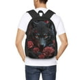 thumbnail image 6 of Daiia Rose Full Moon Black Wolf Backpack for Men and Women -Durable Backpack Large Capacity, Water-Resistant Bag with Adjustable Straps and Laptop Compartment, 6 of 9