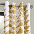 thumbnail image 2 of Triad Gold Grommet Printed Cotton Twill Curtain (1 Panel), Triad Gold, 50W X 120L, 2 of 6