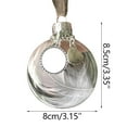 thumbnail image 3 of AnuirheiH Clear Christmas Memorial Ornament Feather Ball, A Piece of My Heart is in Heaven, Christmas Tree Memorial Hanging Pendant Gift for Mom, Dad, Son, Daughter,Grandma, Grandpa, 3 of 4