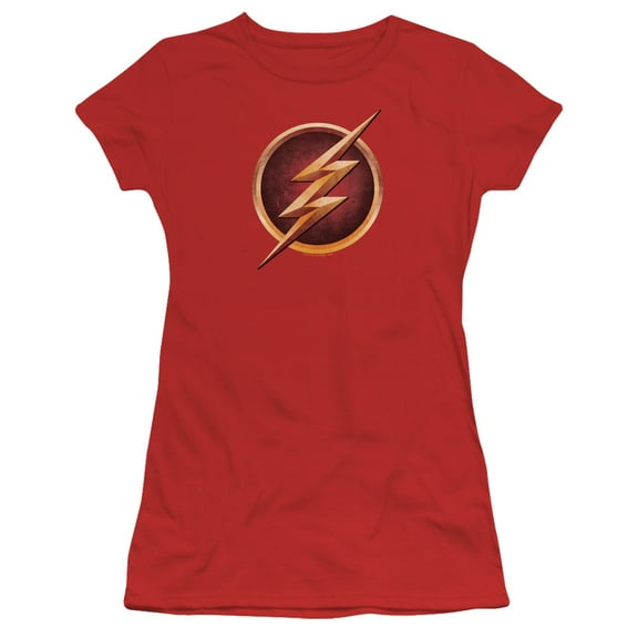 The Flash Chest Logo S/S Junior Women's T-Shirt Sheer Red