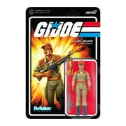 Super7 G.I. Joe Female Combat Engineer Bun Hair Tan ReAction Figure 3.75"