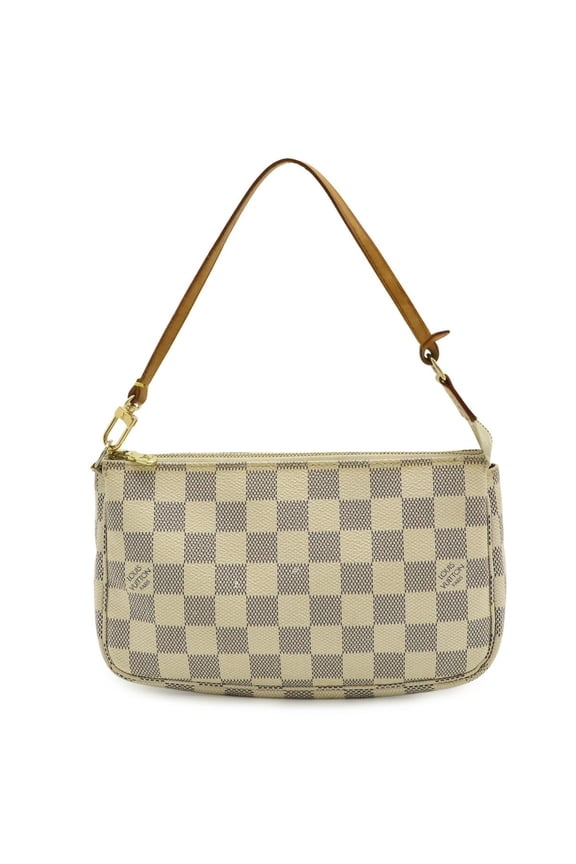 Pre-Owned LOUIS VUITTON Damier Azur Pochette Accessoires Handbag Pouch - Bag N41207