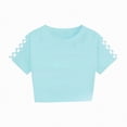 thumbnail image 5 of TOWED22 Toddler Girls Summer Play Clothes Short Sleeve Tee and Athletic Shorts 2-Piece Set Green,7-8 Y, 5 of 6