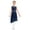 Navy Blue, variant on Kids Girls Sleeveless Lyrical Dance Dress Rhinestones Flower Asymmetrical Skirt Leotard Ballet Dancewear Dusty Pink 6