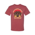 thumbnail image 2 of Wild Bobby, Life is Better with My Daschund Cute, Dog Lover, Men Graphic Tee, Vintage Heather Red, XX-Large, 2 of 4