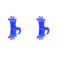 thumbnail image 1 of 2 Uds Soporte para Bicicleta Silicona GPS Motocicleta Y () Azul, 1 of 7