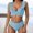 c01Blue, variant on Arnsht Women's 2 Piece Bikini Swimsuit Two Piece Ruffle Bathing Suits High Waisted Conservative Solid Color Beach Vacation Swimsuits Blue XL