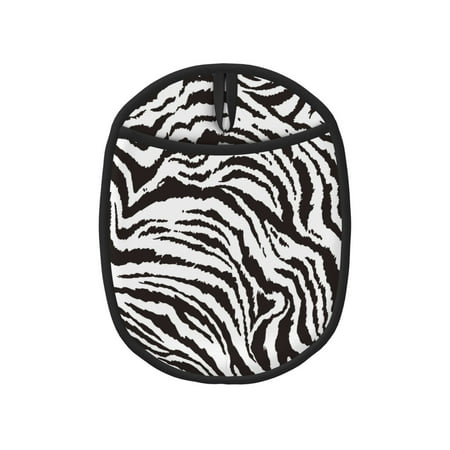 

1 Pc Silicone Pot Mat Mitten Heat-Resistant Quilted Liner Oven Hot Pads With Pockets For Women Men Kitchen Cooking Bbq Baking Tigers Zebra Animal