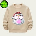 thumbnail image 2 of DxhmoneyHX Kids Clothes Glow in The Dark Christmas Sweatshirts Comfy Warm Fleece&nbsp;Lined Blouses Cute Retro Santa Long Sleeve Tops Festival Outfits Size 100, 2 of 7