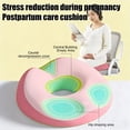 thumbnail image 6 of Partheme 17x16x3in Double Layer Elastic Pressure Relief Seat Cushion, Tailbone Support Pad for Office Chair Car Seat, Memory Foam for Long Sitting, Pink, 6 of 6