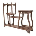 thumbnail image 3 of Milisten Wooden Antique Shelf Curio Display Rack Tea Canister Display Stand Home Decor, 3 of 6