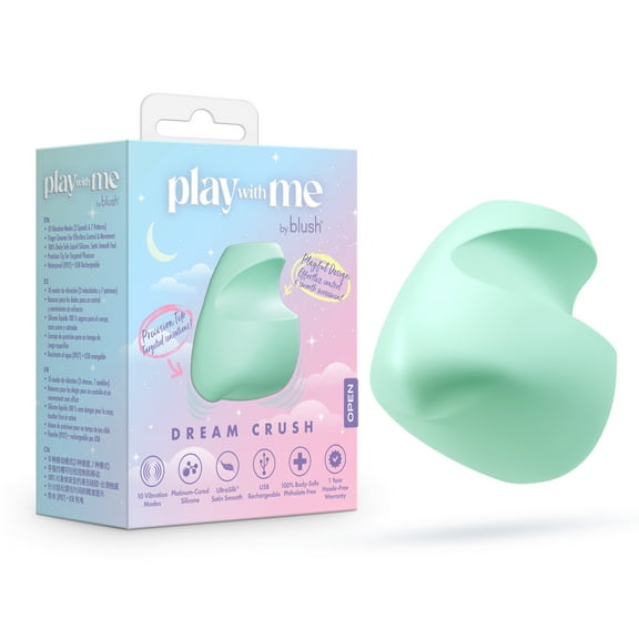 Blush Play With Me Dream Crush Silicone Mini Finger Vibrator Adult Sex Toy