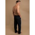 thumbnail image 3 of Men's Cottonique M17708 Latex Free Organic Cotton Drawstring Lounge Pant (Black L/XL), 3 of 5