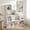 White, variant on Demi Bonn 6 Cubes Ladder Shelf Corner, 4-Tier Bookshelf Storage Bookcase, Brown