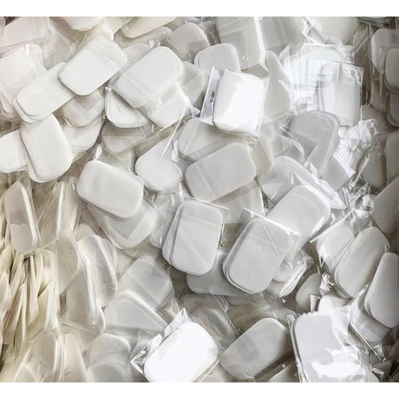 ZhangyiHot 200 unidades de bolsa de jabón portátil multicolor para niños, adultos, estudiantes que viajan, lavado de manos, jabón espumoso perfumado, rebanadas de papel, rebanadas de jabón, limpiadore