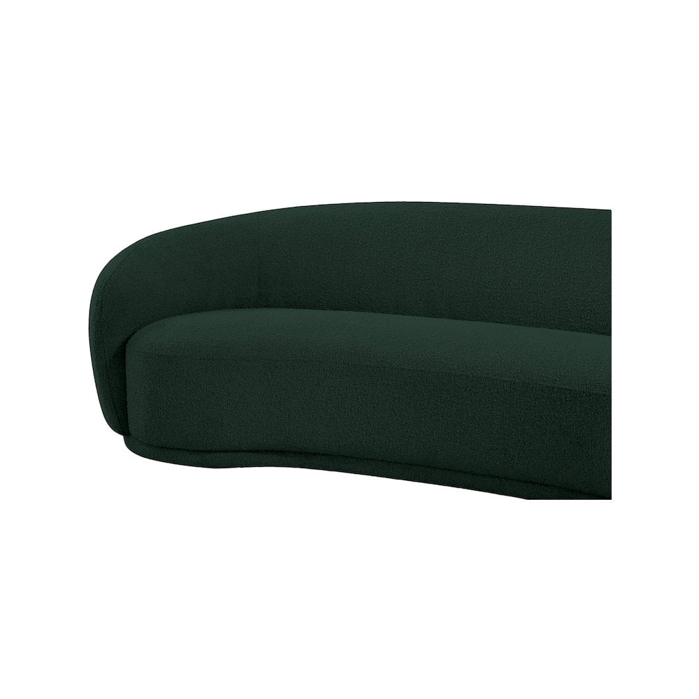 Meridian Furniture Hyde Green Boucle Fabric Sofa