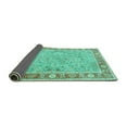 thumbnail image 2 of Ahgly Company Indoor Rectangle Persian Turquoise Blue Traditional Area Rugs, 7' x 9', 2 of 4