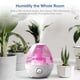 thumbnail image 3 of LEVOIT - Humidificadores para dormitorio, vaporizador ultrasónico de aire frío para bebés (sin BPA), fácil de limpiar, luz nocturna, dura hasta 24 horas, 2,4 L, rosa, 3 of 5