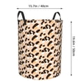 thumbnail image 2 of DouZhe Waterproof Collapsible Large Laundry Baskets, Fashion Animal Print Black White Prints Circular Hamper with Handles, 2 of 6