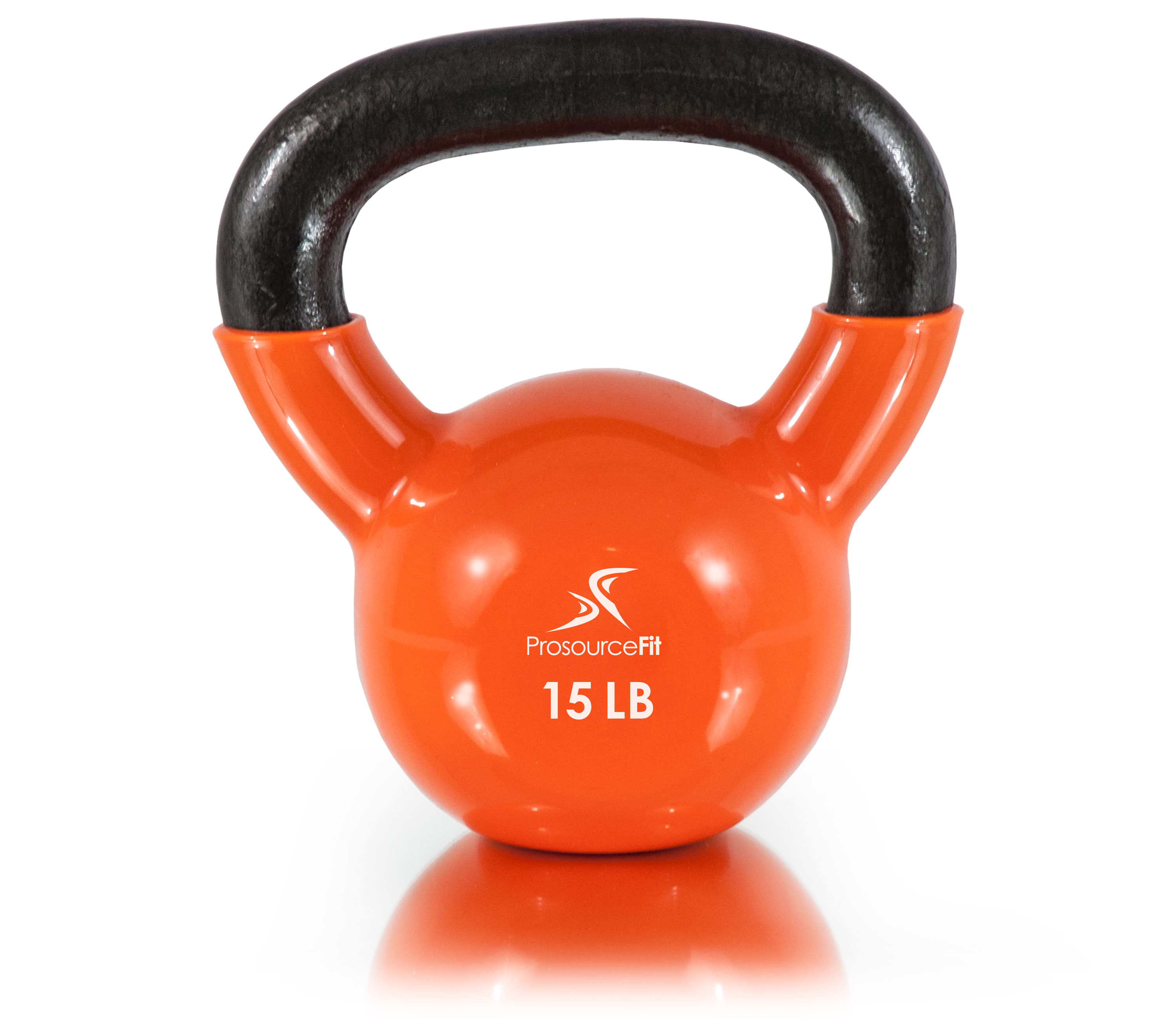 ProsourceFit Vinyl Coated Cast Iron Kettlebells ColorCoded 5 to 45 lb