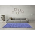 thumbnail image 3 of Ahgly Company Indoor Square Abstract Blue Modern Area Rugs, 3' Square, 3 of 4