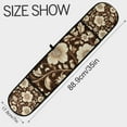 thumbnail image 3 of Yayeee Double Oven Mitt Kitchen Heat Resistant Baking 35" x7" Quilted Glove, Brown Floral, 3 of 6