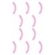 thumbnail image 2 of Vogacara Recambios para rizador de pestañas Flexible Sólido Útil Herramienta de belleza Suministros Práctico resistente Reemplace la tira adhesiva Rosa (Solo) 10piezas Vogacara CBP374068, 2 of 4