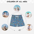 thumbnail image 6 of FORMRS Boys Swim Trunks Quick Dry Mesh Lining Beach Boardshorts, Sizes XS-XL, Blue Cartoon Galaxy, 6 of 7